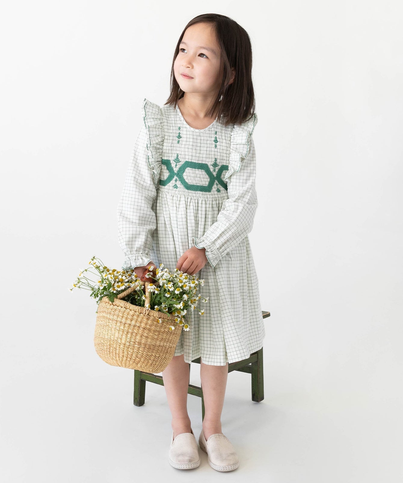 Girls | Emily Dress | Green/Multi