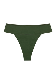 Tamarindo Bikini Bottom | Olive Micro Scrunch