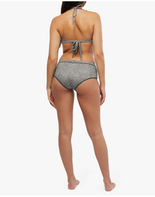 Moto Booty Bikini Short | Grey