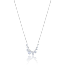 White Gold Illusion Heart Necklace | White Gold