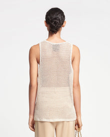 Myrtille Crochet Lace Tank Top | Creme