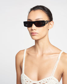 Ruthie Bio-Plastic Visor Sunglasses | Black