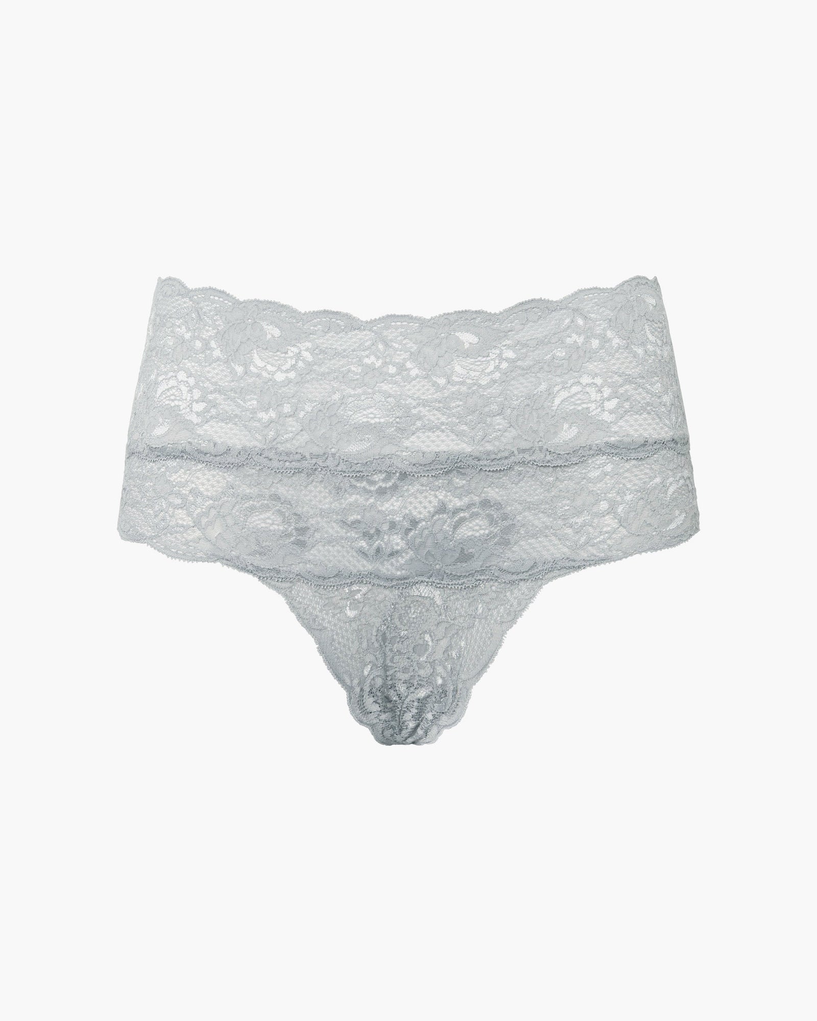 Gray Thong - Never Say Never High Waisted Thong