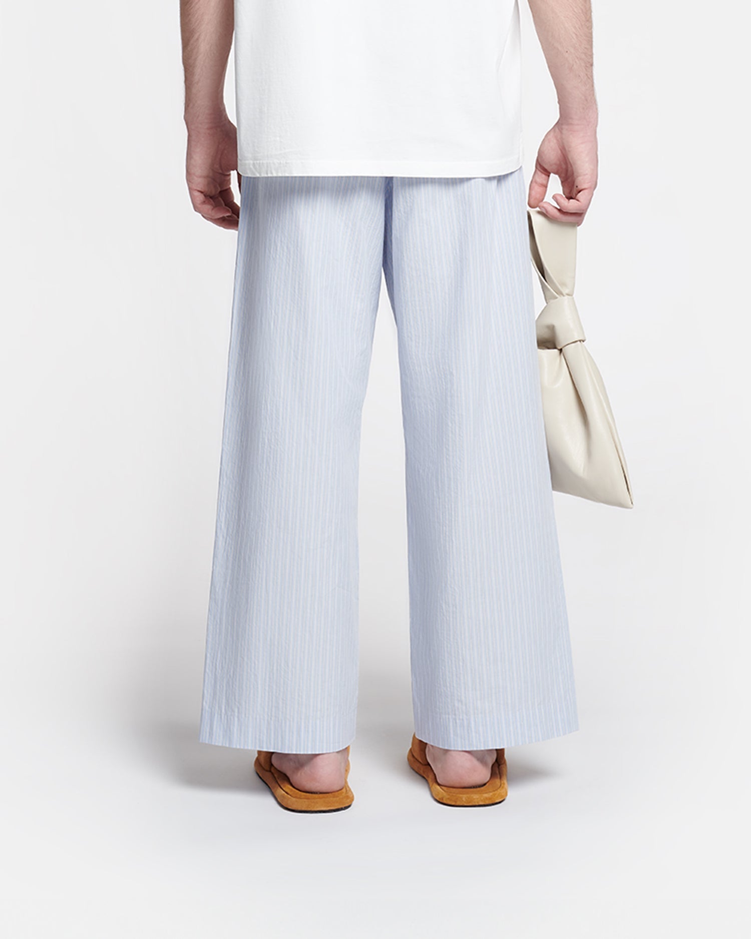 Arnaud Striped Relaxed-Fit Pants | Blue/Beige/White