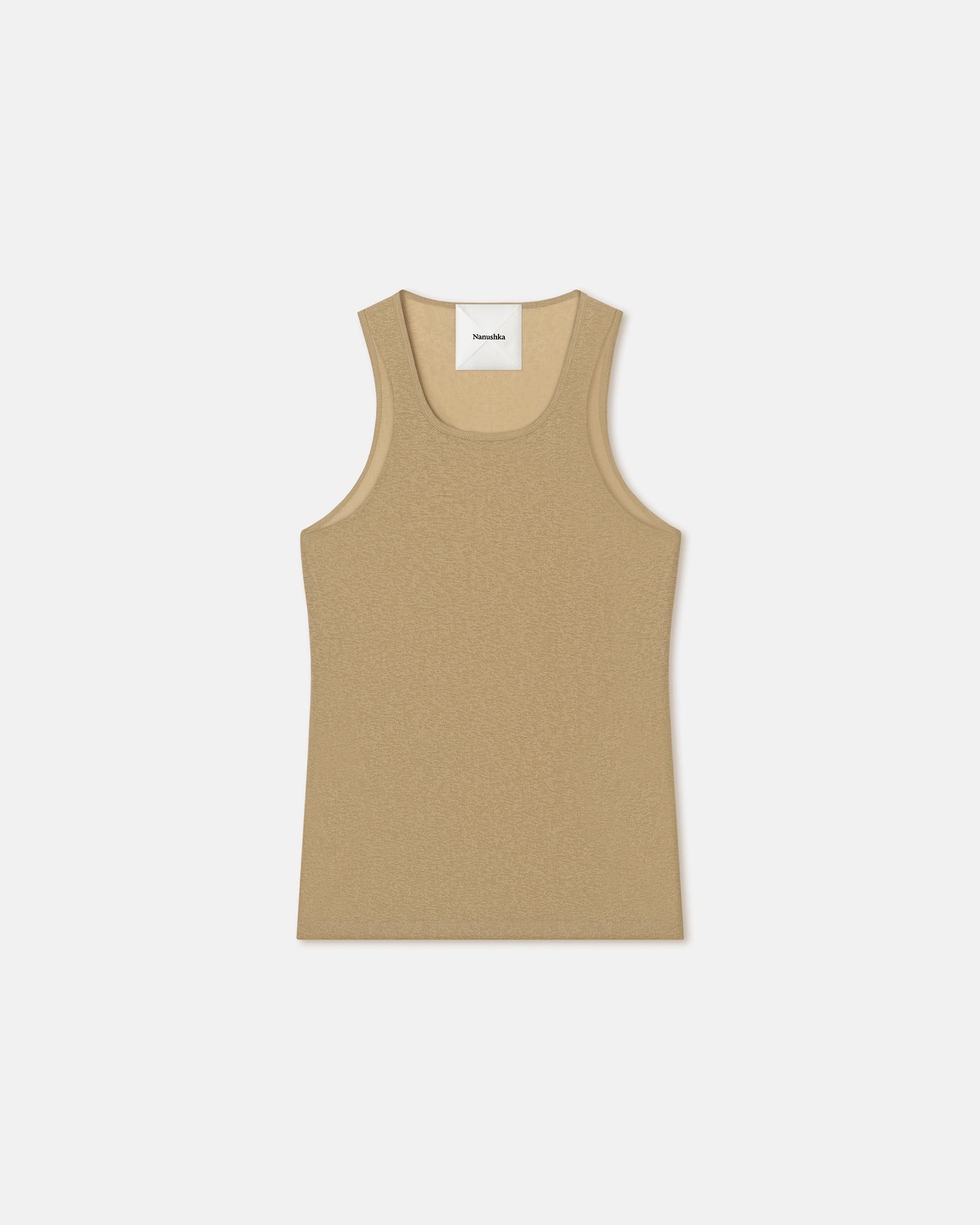 Levon Mesh-Jersey Tank Top | Pale Olive