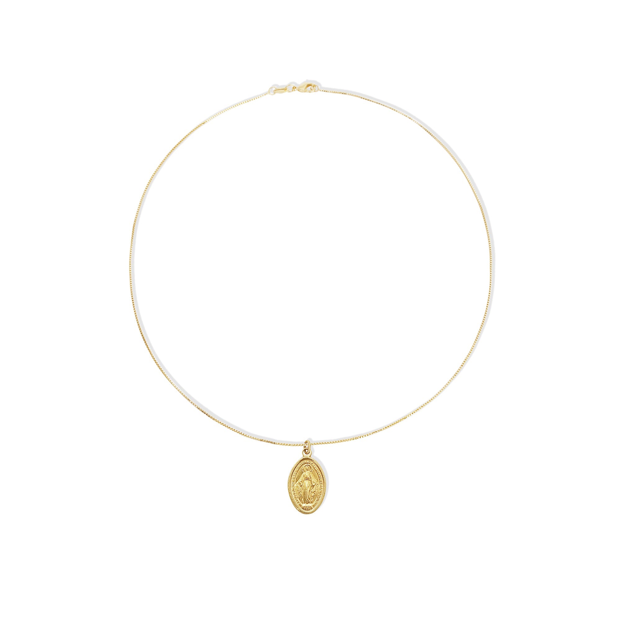 The Single Guadalupe Pendant Necklace | 18KT Gold Vermeil