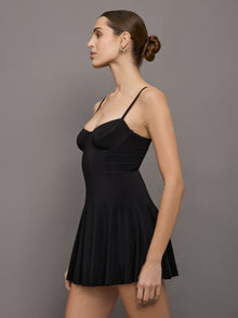 Underwire Pickleball Dress | Black