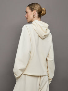 Oversized Raglan Sleeve Hooded Top | Cream