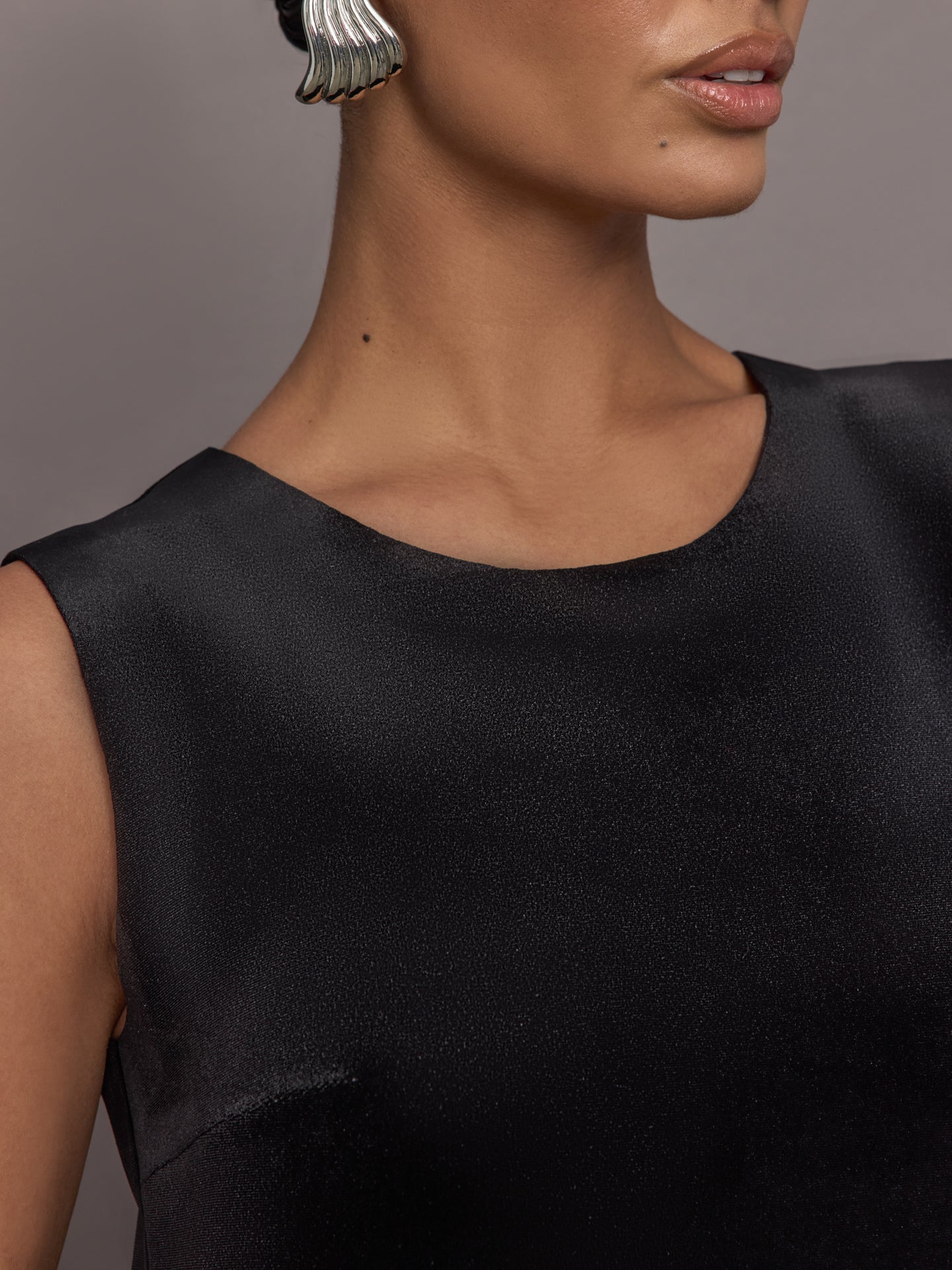 Sleeveless Mini Dress | Black
