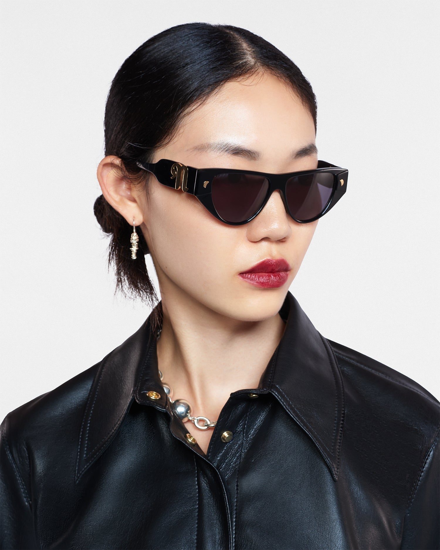 Emme Bio-Plastic Cat-Eye Sunglasses | Black