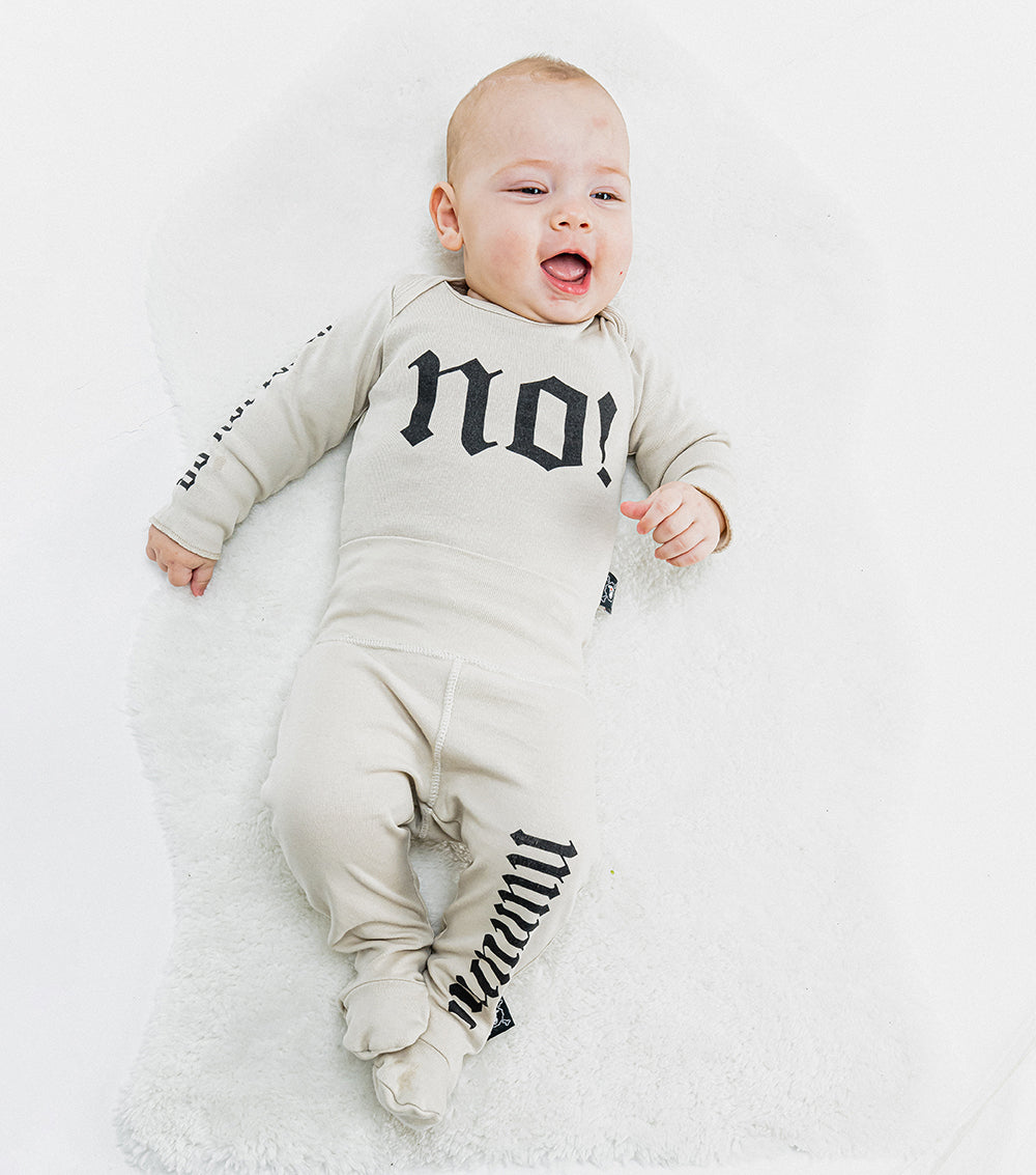 Newborn | No! Inked Onesie | Smokey Natural