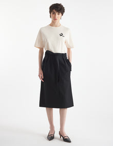 Womens | Fancy Fox Short-Sleeve Comfort Cotton Tee-Shirt | Fresh Cotton