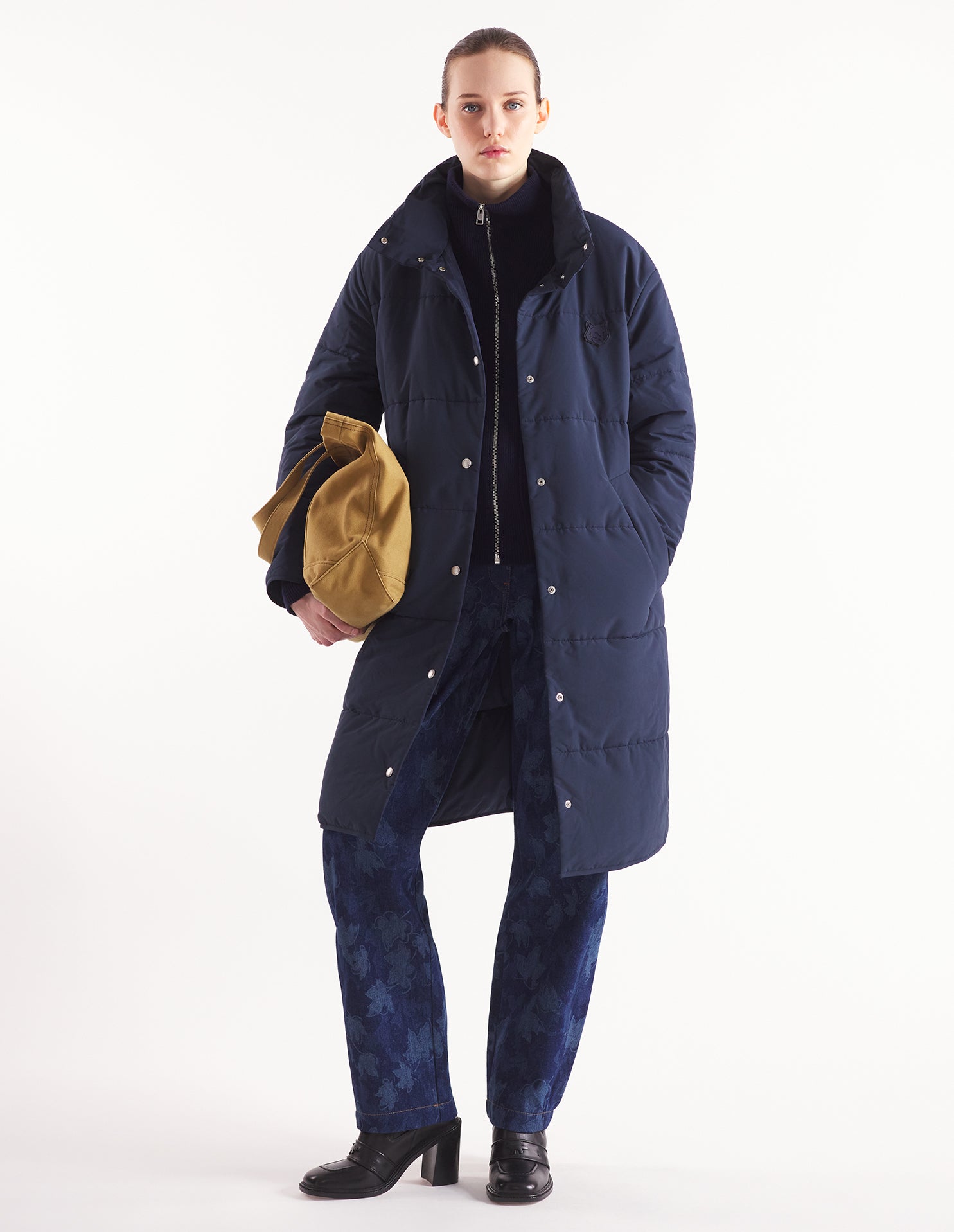 Womens | Quilted Coat | Navy