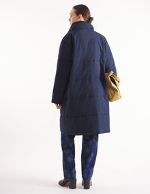Womens | Quilted Coat | Navy