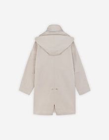 Womens | Cotton Gabardine Winter Parka | Smoke