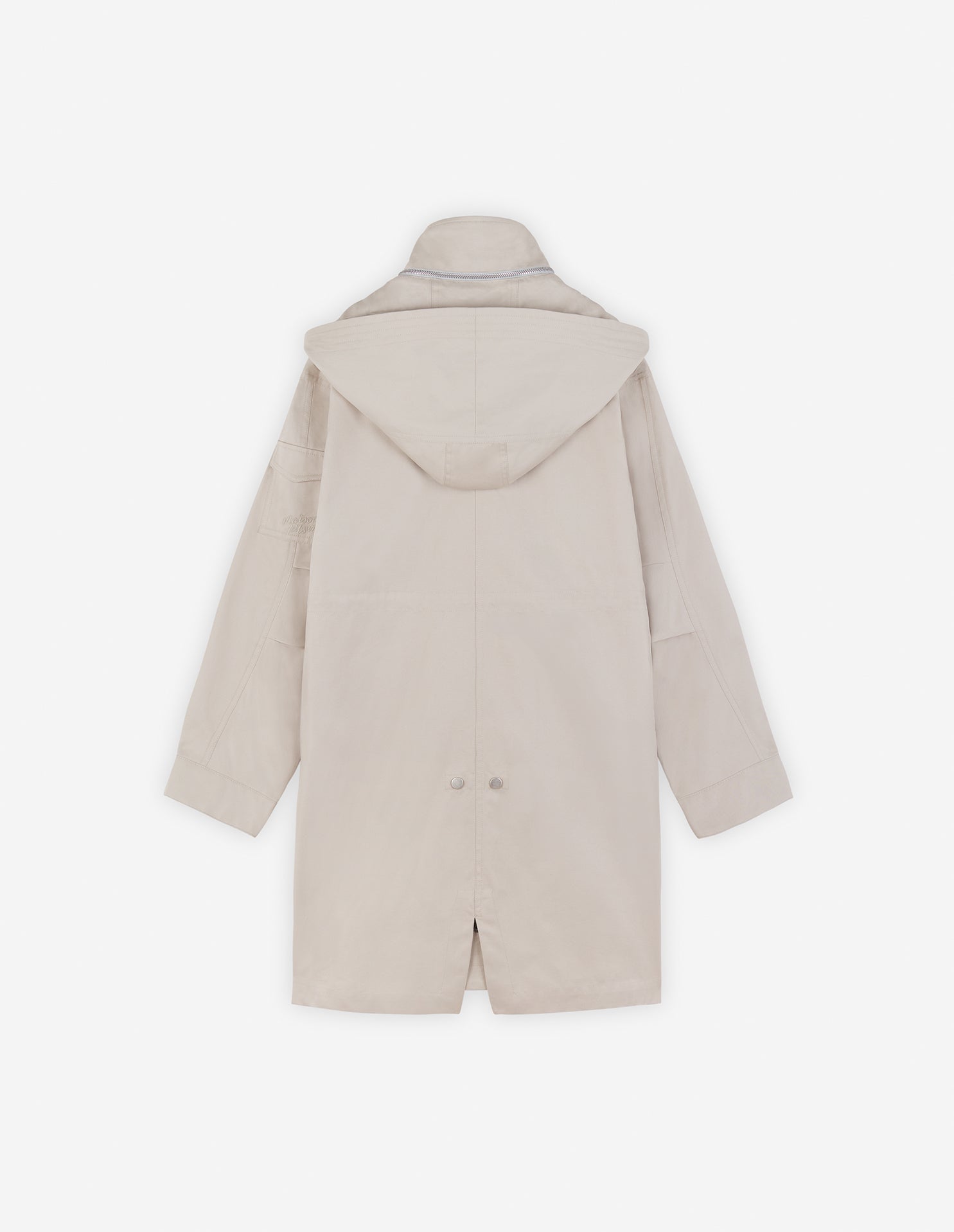 Womens | Cotton Gabardine Winter Parka | Smoke