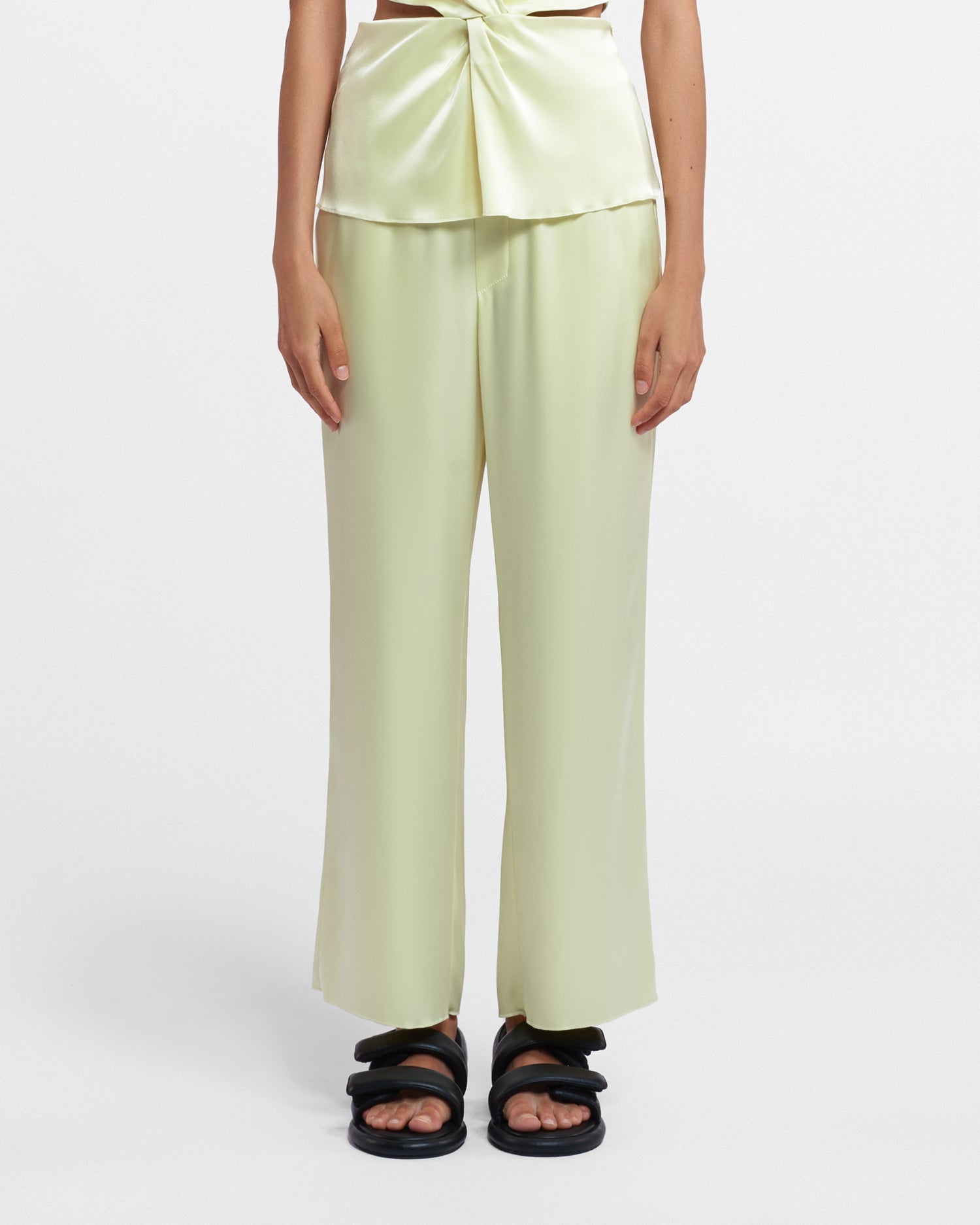 Womens | Odessa Slip Satin Pants | Lumen