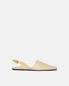 Womens | Maimu Leather Point-Toe Flats | Off White