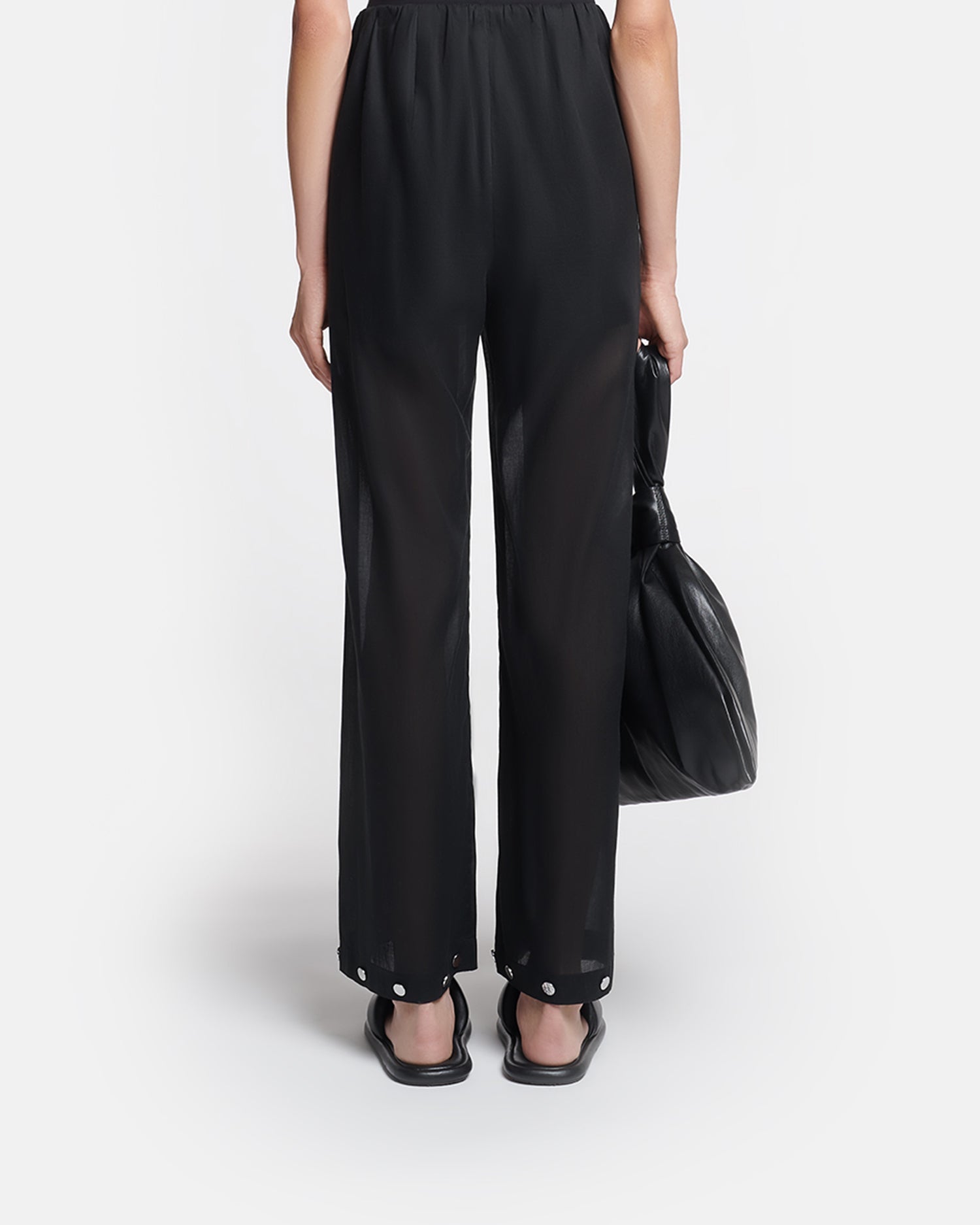 Brenda Studded Organza Pants | Black