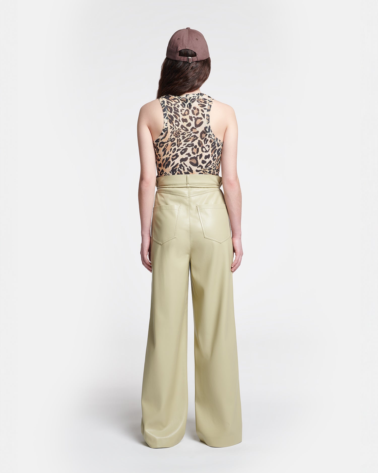 Sato Belted Okobor Pants | Pale Olive