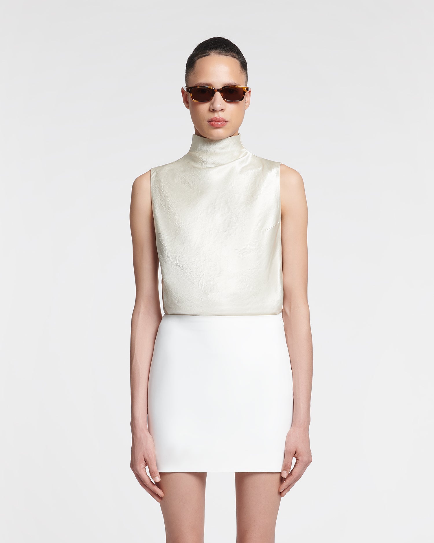 Briel Tailored Mini Skirt | Off White