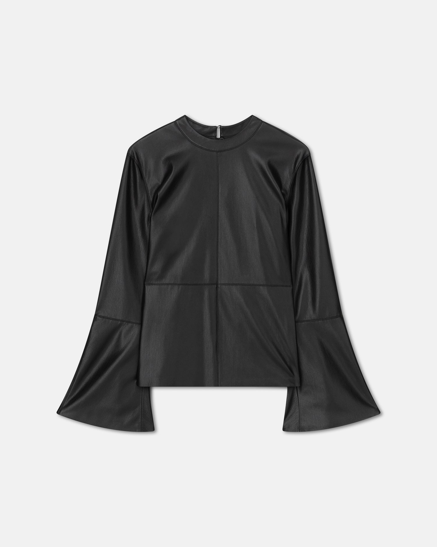 Womens | Bolda Okobor Alt-Leather Top | Black