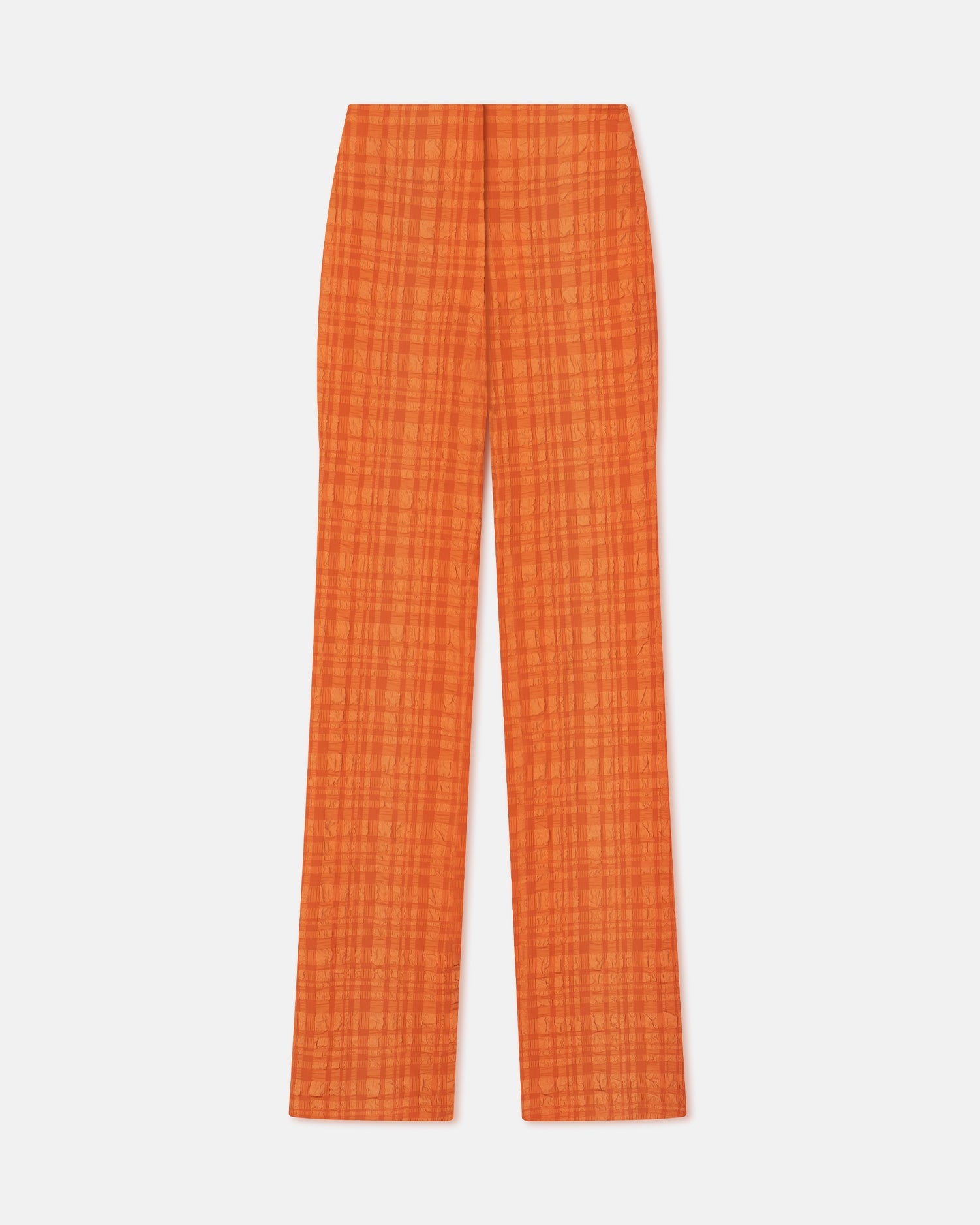 Juna Seersucker Pants | Sunset Orange