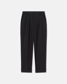 Katrine Washed-Canvas Pants | Black