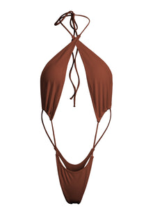 New Belafonte One Piece Swimsuit | Skinny Dip Brown