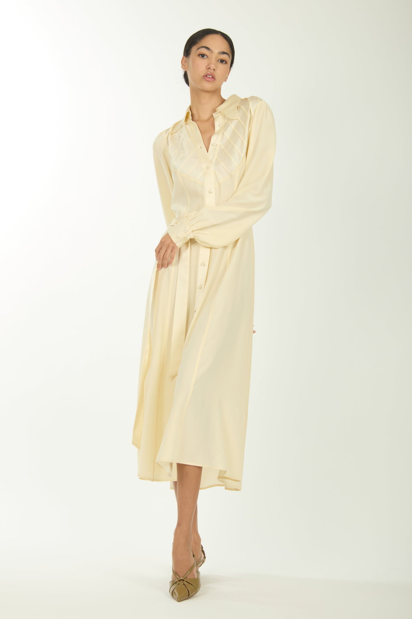 Nila Dress | Creme