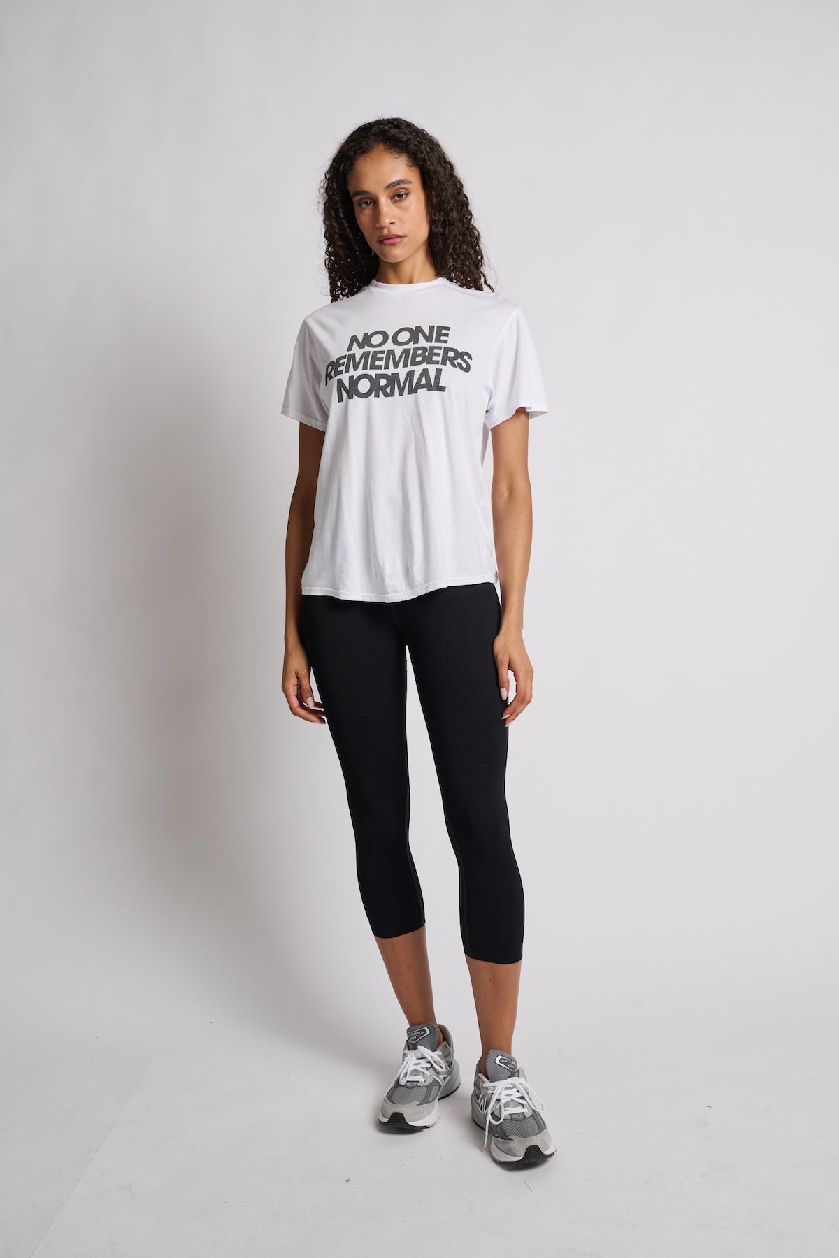 Women | Love & Sports | No One Remebers Normal Tee | White