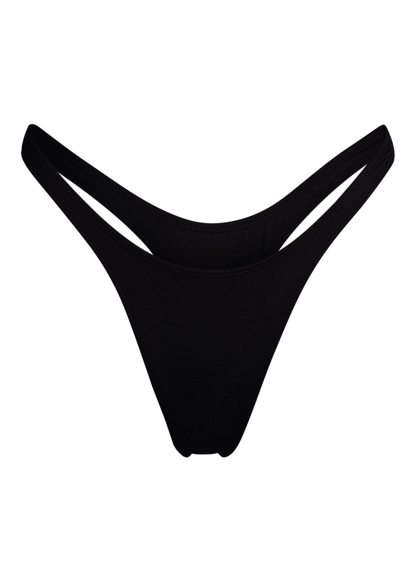 Nolita Thong Bikini Bottom | Dark Seas Black