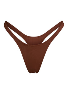 Nolita Thong Bikini Bottom | Skinny Dip Brown