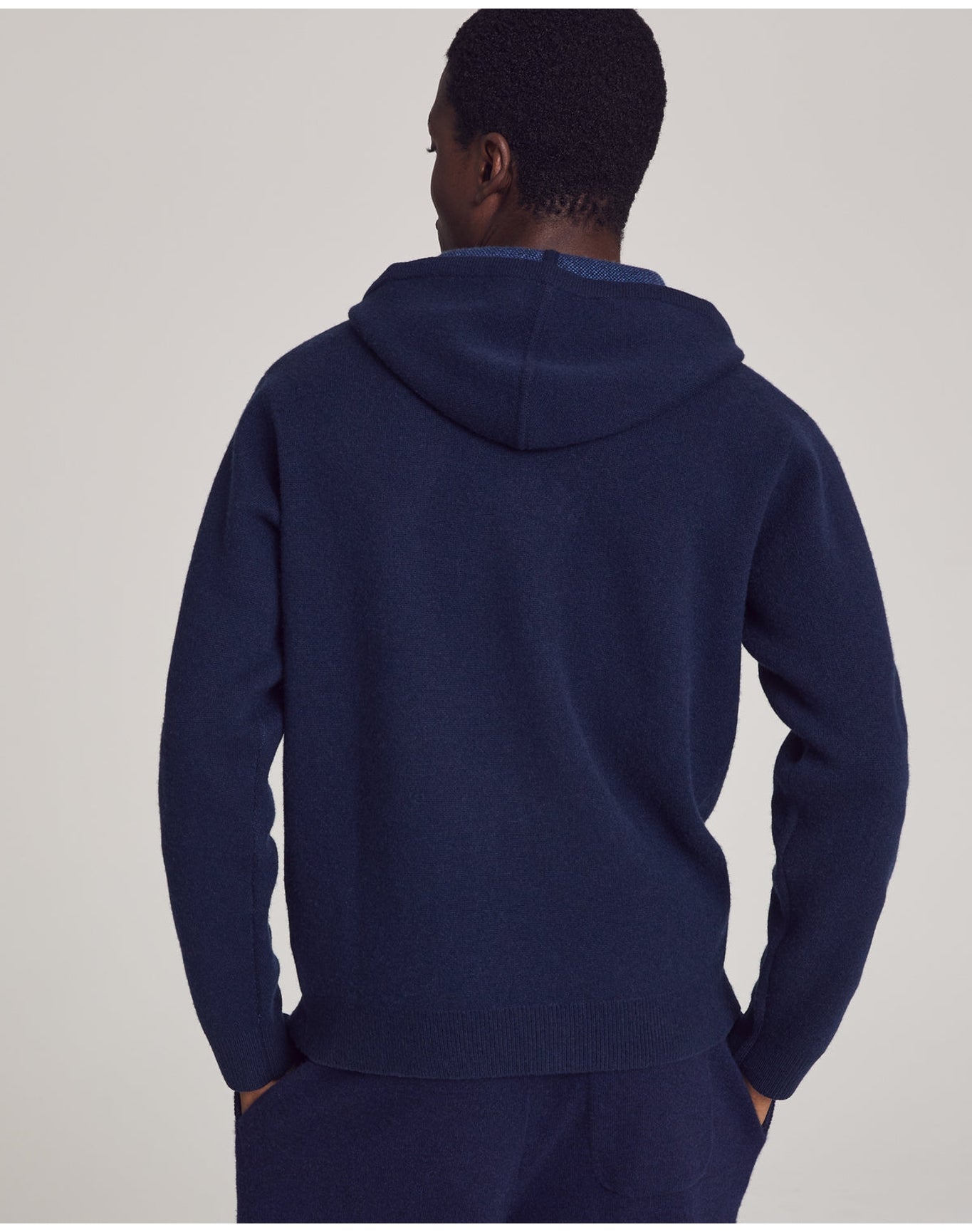 Nomad1942 | Men | Chester Thick Cashmere Hoodie | Midnight