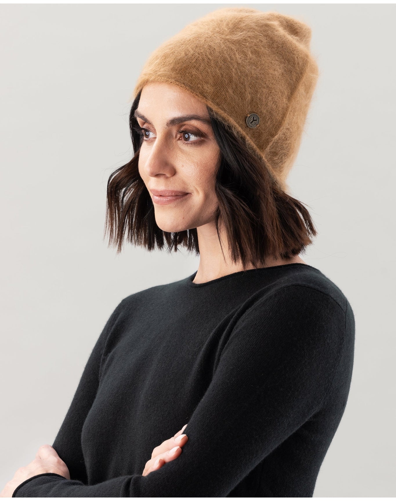 Nomad1942 | Unisex | Brushed Cashmere Arthur Hat | Caramel