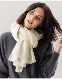 Nomad1942 | Unisex | Kennedy Cashmere Travel Wrap | Ivory