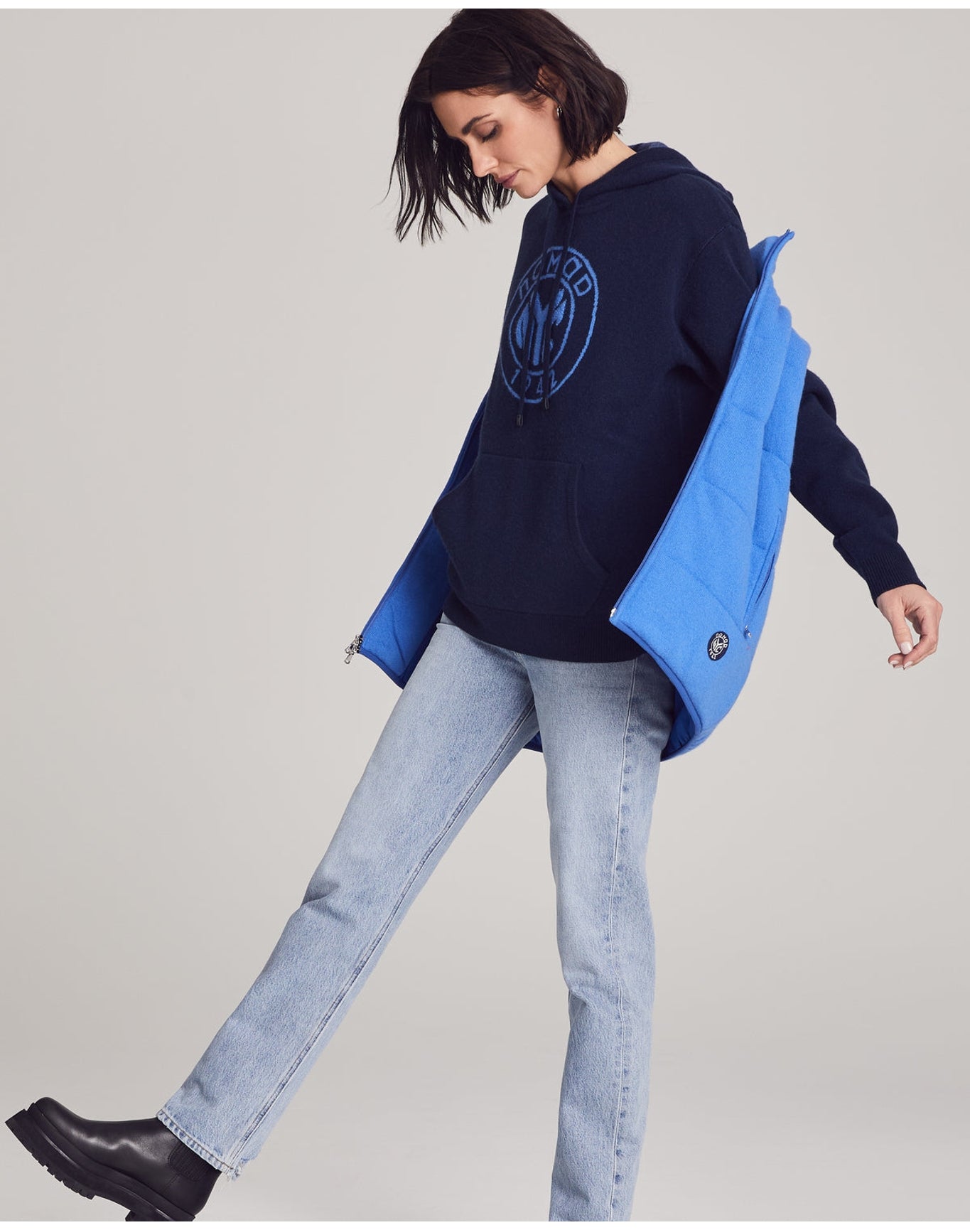 Nomad1942 | Unisex | Magnolia Quilted Vest | Cobalt