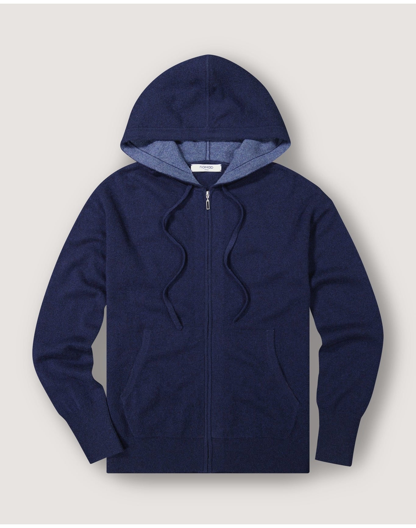 Nomad1942 | Women | Madison Zip Cashmere Hoodie | Indigo