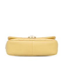 Chanel | Pre-Owned Small Quilted Caviar Chain Melody Flap | Yellow