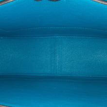 Celine | Pre-Owned Leather Frame Shoulder Bag | Black/Blue