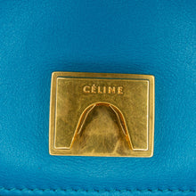 Celine | Pre-Owned Leather Frame Shoulder Bag | Black/Blue