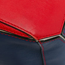Loewe | Pre-Owned Small Bicolor Calfskin Puzzle Satchel | Red