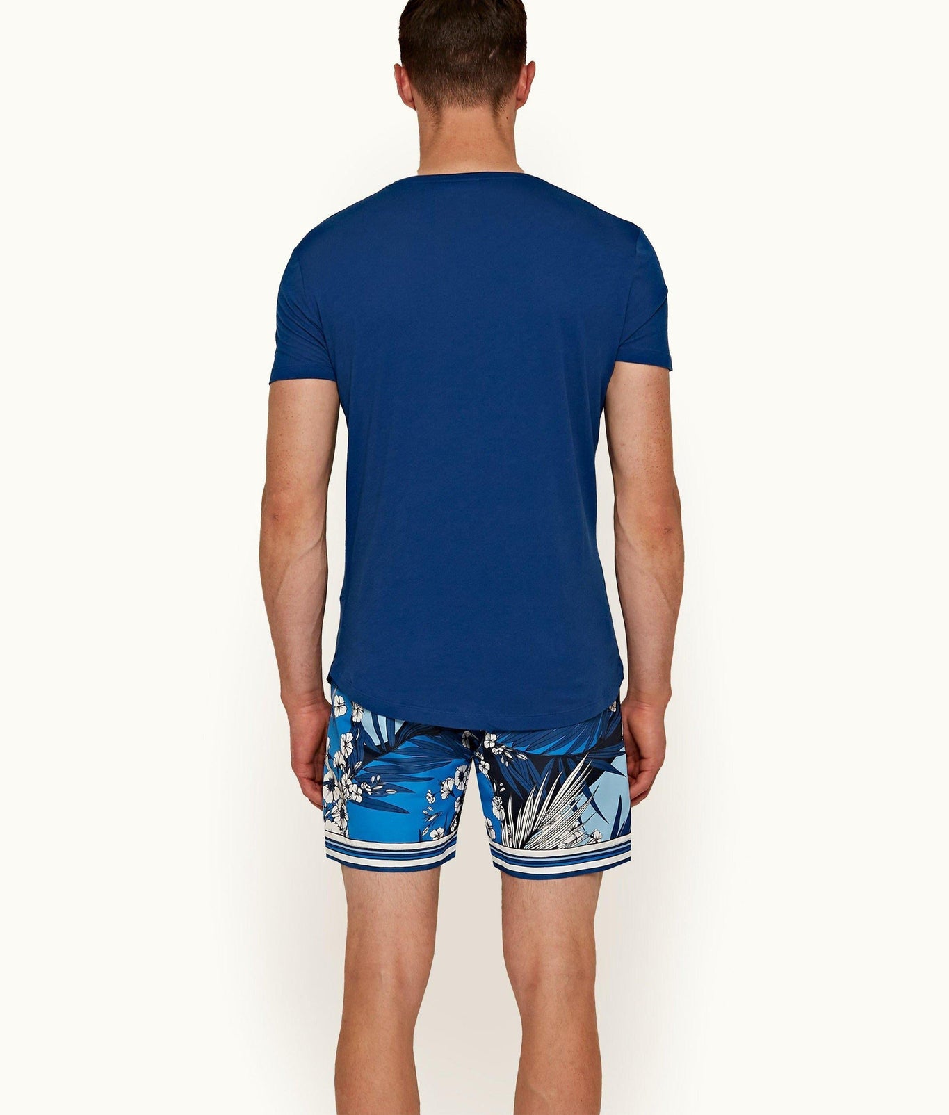 OB-T Tailored Fit Crew Neck T-Shirt | Bleu