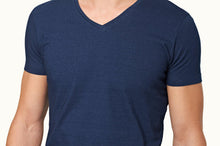 OB-V Denim Tailored Fit V-Neck T-Shirt | Denim Pigment