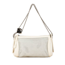 Chanel | Pre-Owned Caviar Perforated Pulley Shoulder Bag | White/Ivory