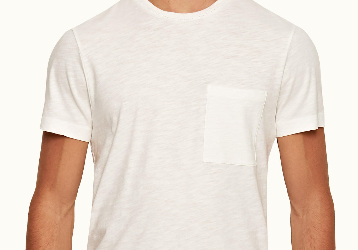 OB Classic Tee Classic Fit Crewneck Garment Dye Cotton T-Shirt | White Sand