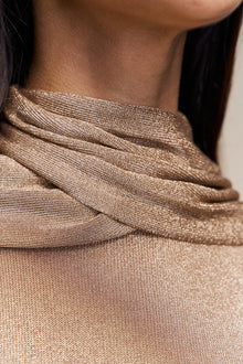 Womens | Serelina Scarf Dress | Champagne