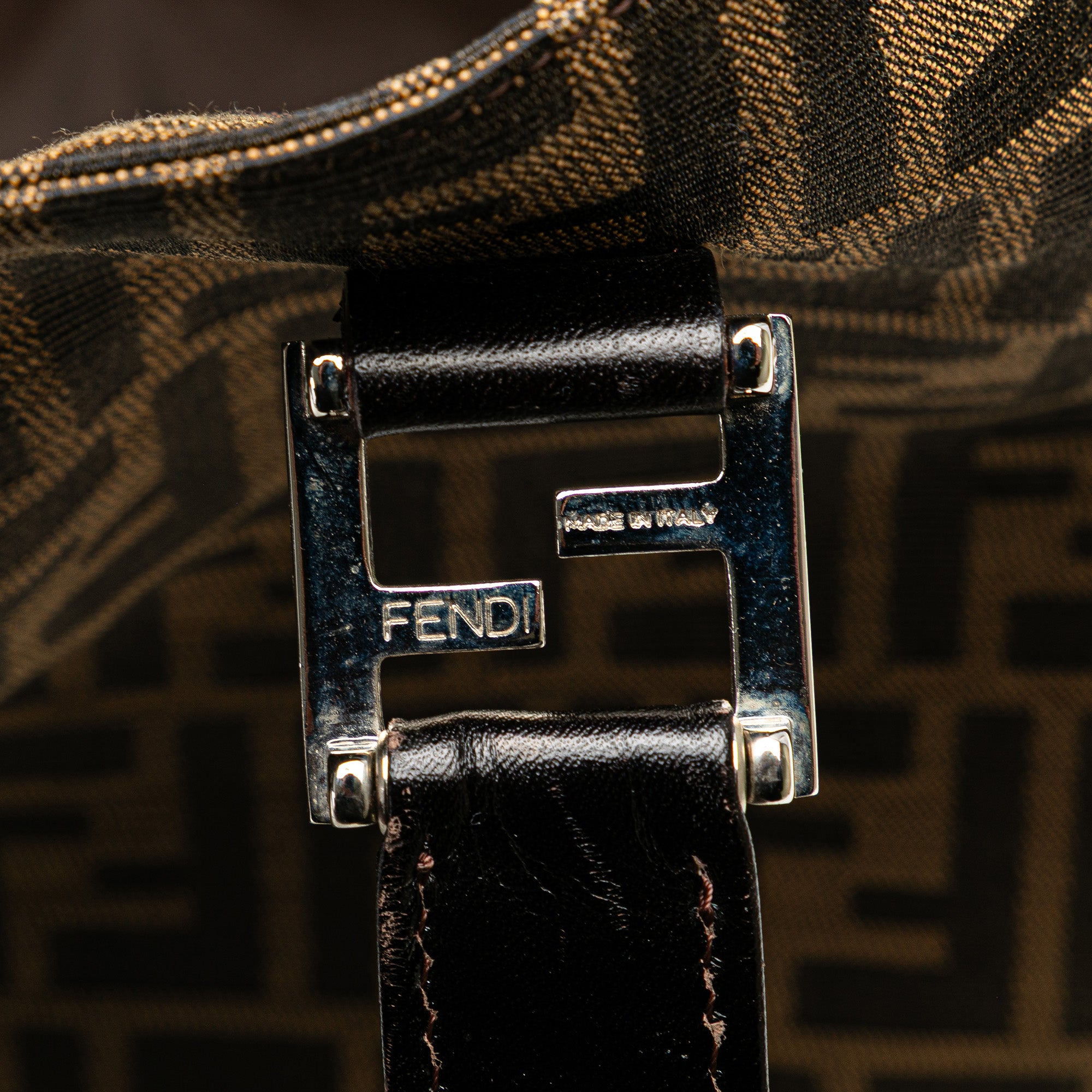 Fendi | Pre-Owned Large Zucca Canvas Twins Tote | Brown