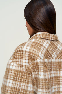 Womens | Quinn Quilted Jacket | Brown Plaid
