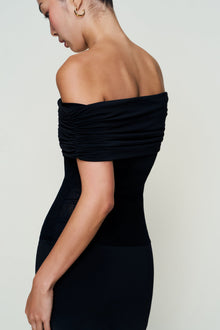 Womens | Talia Mesh Mini Dress | Black